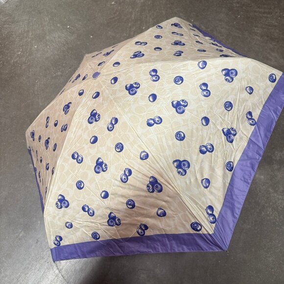 coach Mini Umbrella In Signature Blueberry Print cr908 - Picture 1 of 6